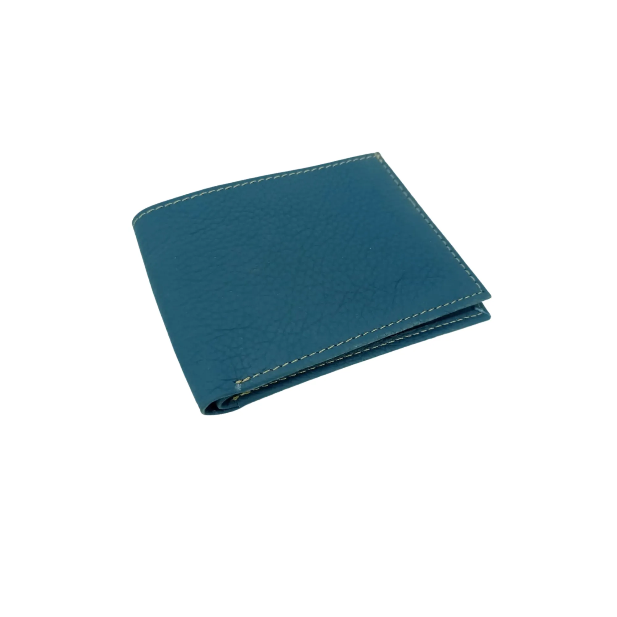 Ink Blue Slim Fold Leather Wallet