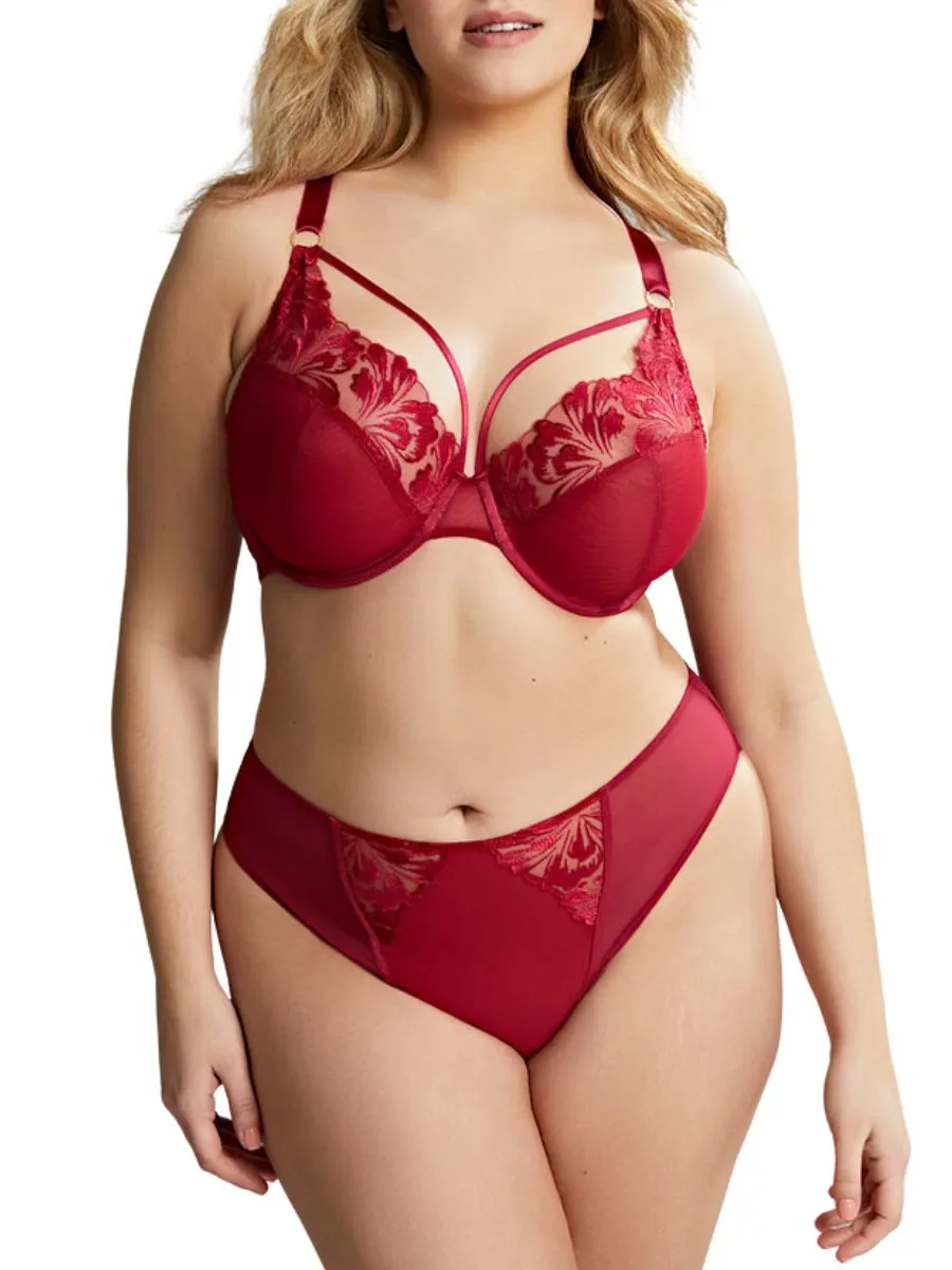 Jaida Plunge Bra - Scarlet