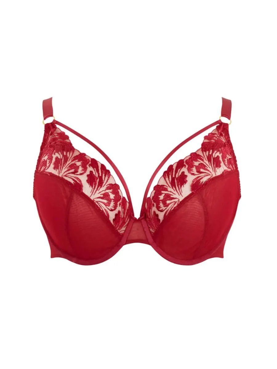 Jaida Plunge Bra - Scarlet