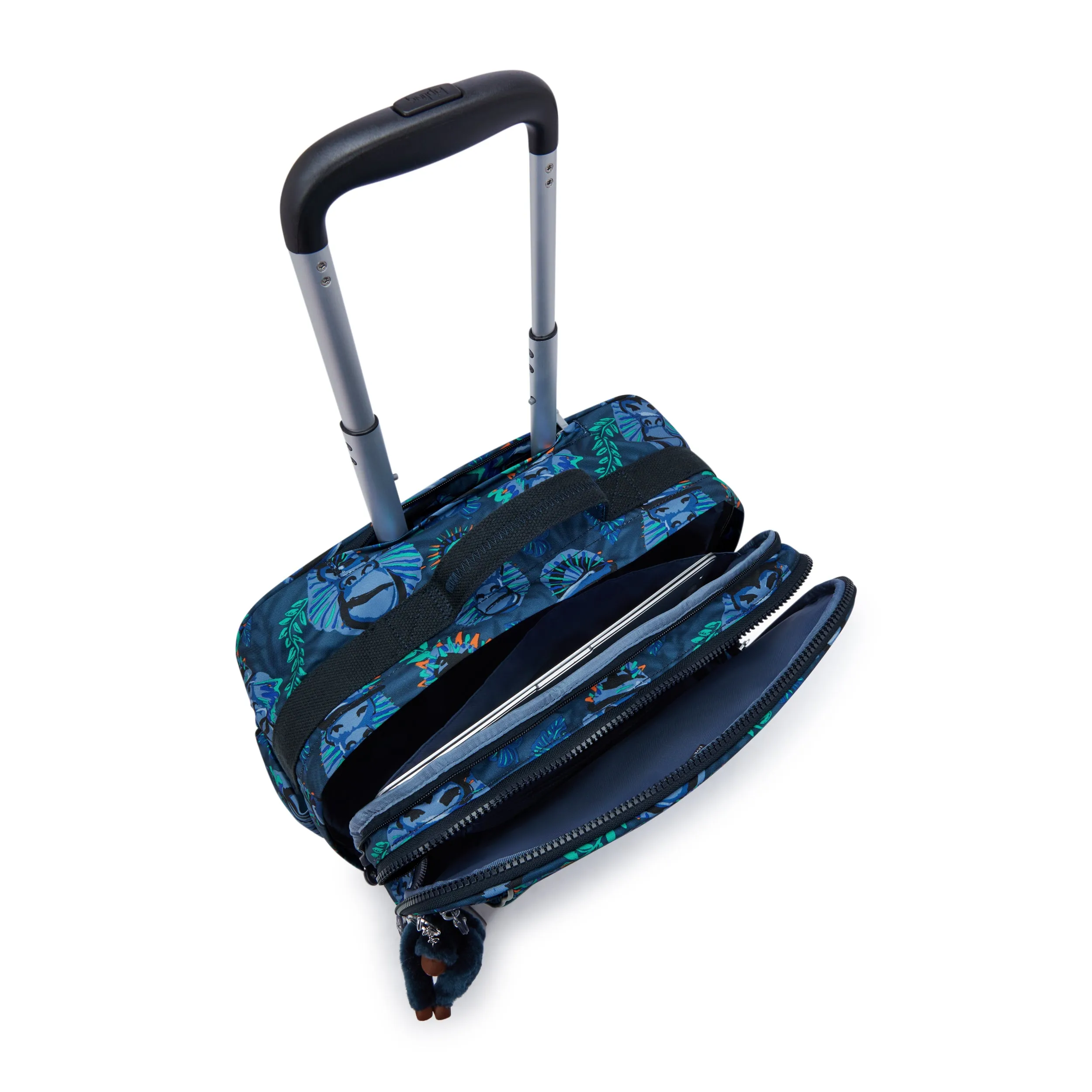 Kipling New Storia Blue Monkey Fun Large Wheeled Bag C2I4847-8HJ