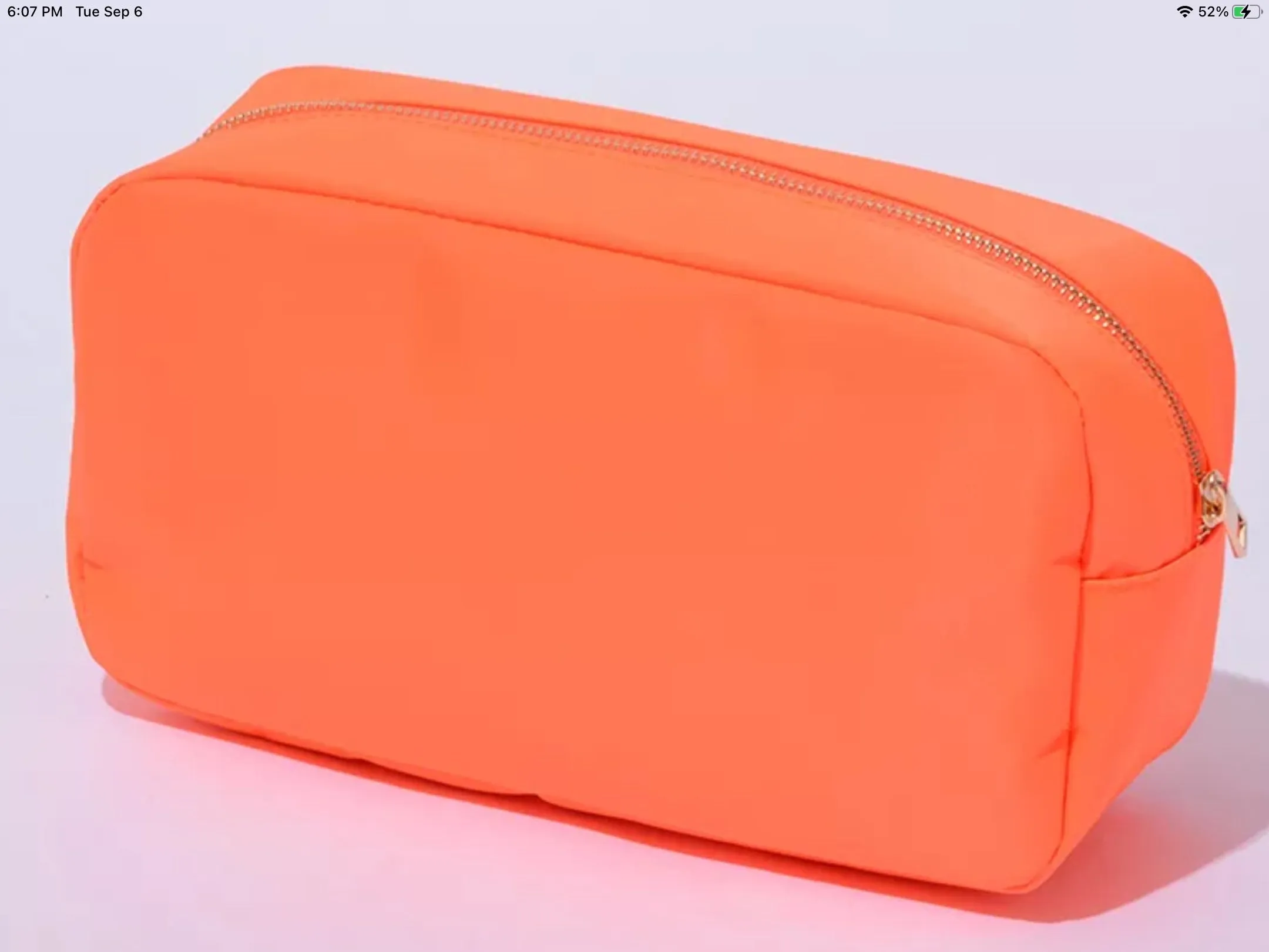 Large Nylon Cosmetic Bag - Assorted Colors