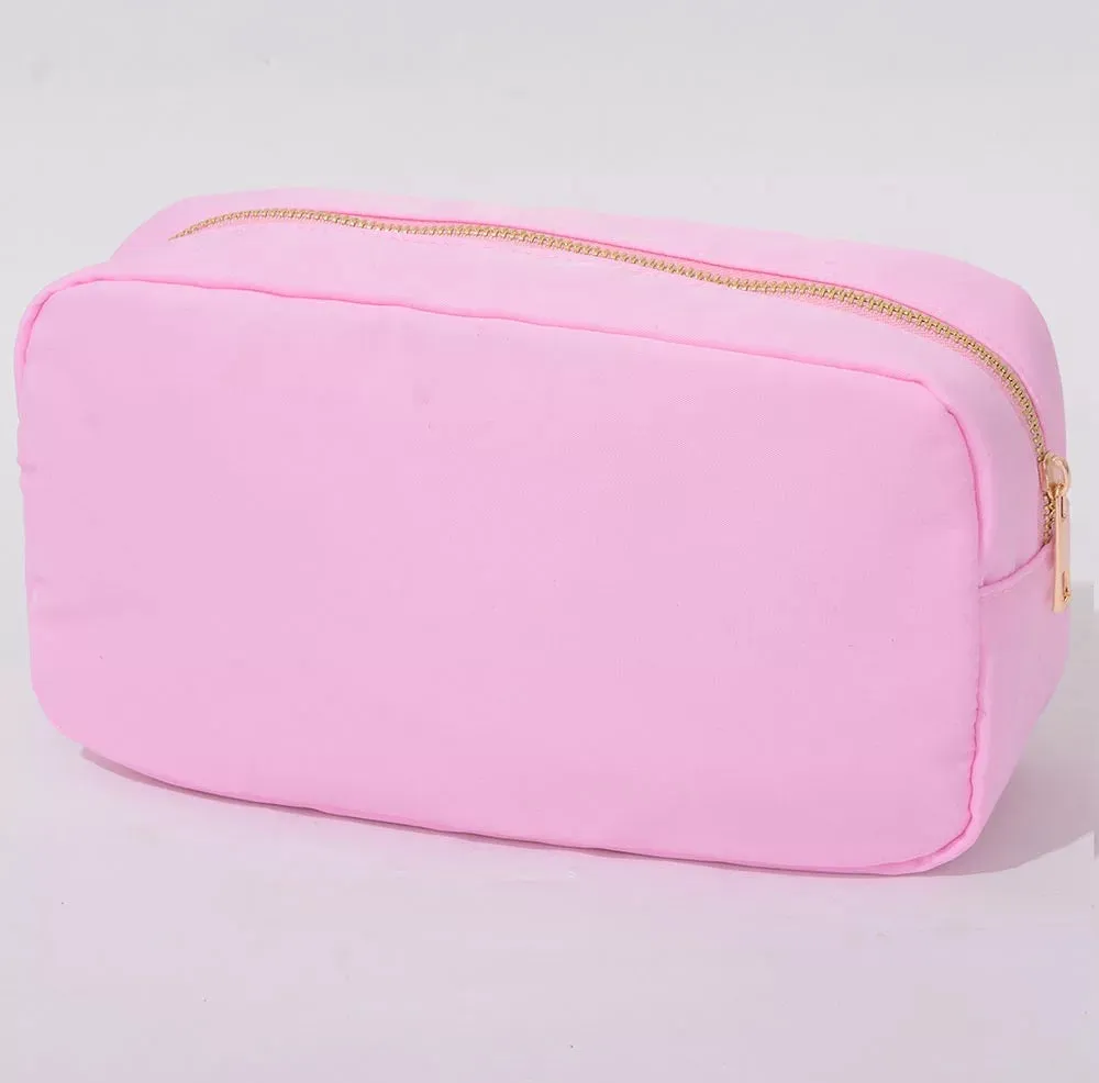 Large Nylon Cosmetic Bag - Assorted Colors