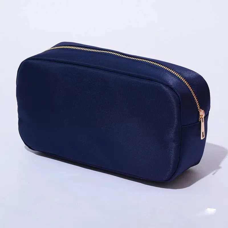 Large Nylon Cosmetic Bag - Assorted Colors