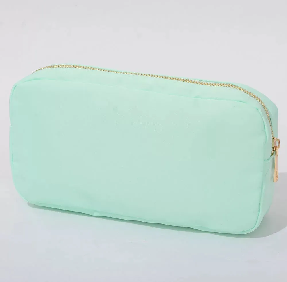 Large Nylon Cosmetic Bag - Assorted Colors