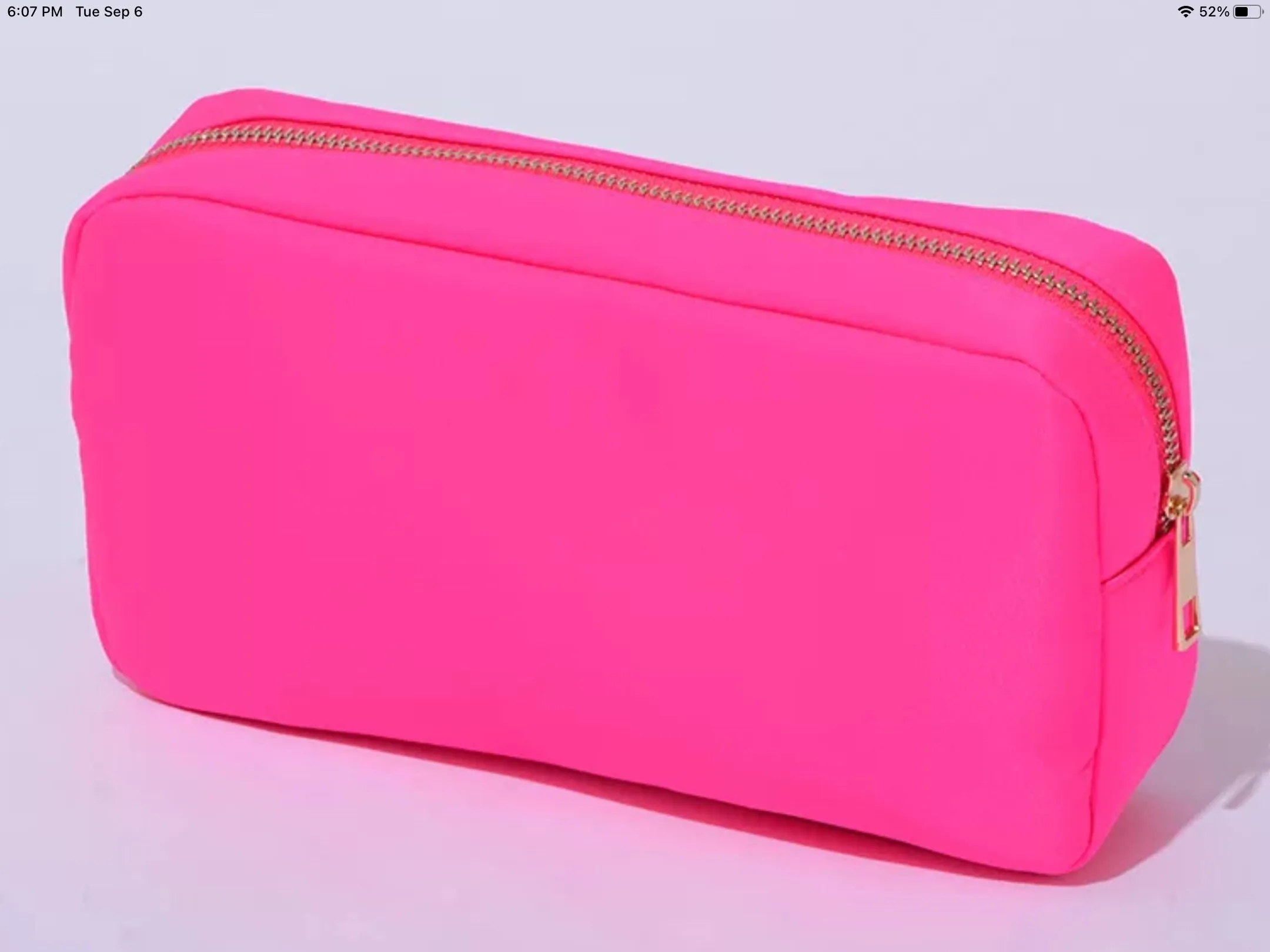 Large Nylon Cosmetic Bag - Assorted Colors