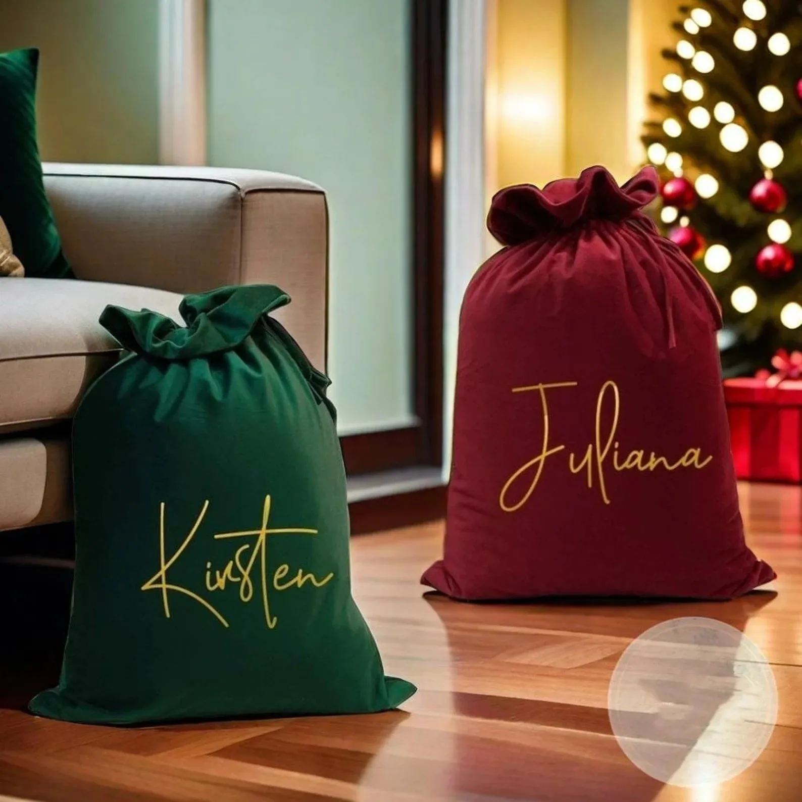 Large Santa Sack Bags,Velvet Christmas Sack with Name,Personalized Christmas Gift Bags,Gift Christmas Sack,Holiday Gift Bag,xmas gift sack