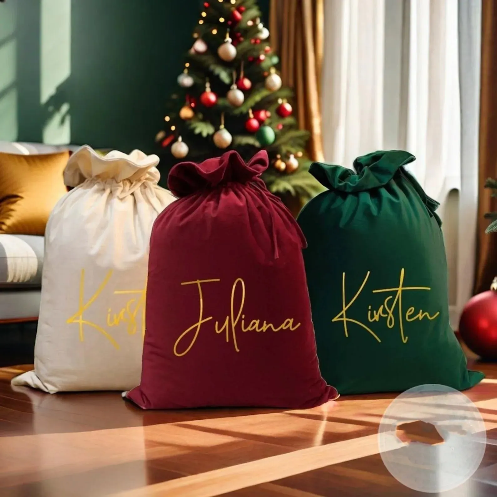 Large Santa Sack Bags,Velvet Christmas Sack with Name,Personalized Christmas Gift Bags,Gift Christmas Sack,Holiday Gift Bag,xmas gift sack