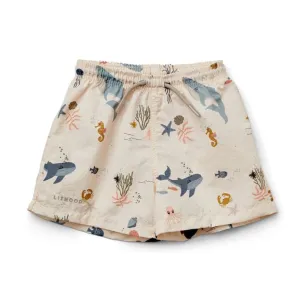 Liewood Duke Board Shorts Sea Creature Sandy Mix