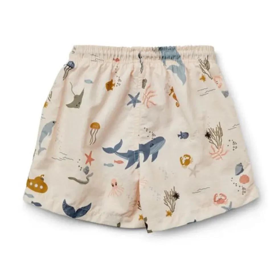 Liewood Duke Board Shorts Sea Creature Sandy Mix