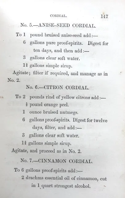 (Liquor) "A Practical Chemist".  A Treatise on the Manufacture, Imitation, Adulteration, and Reduction of...