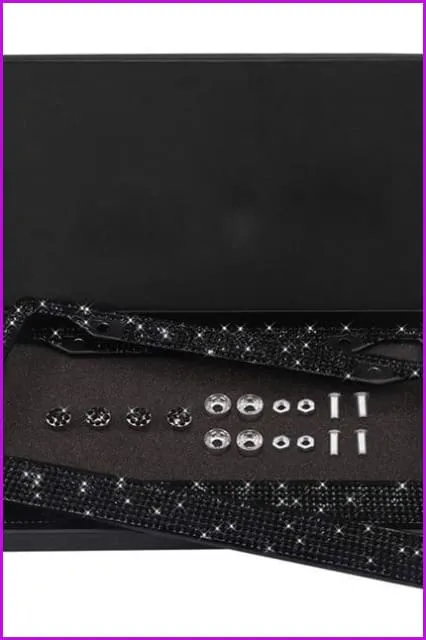 Luxury Bling Rhinestone Premium Crystal Car License Plate Frame F2321