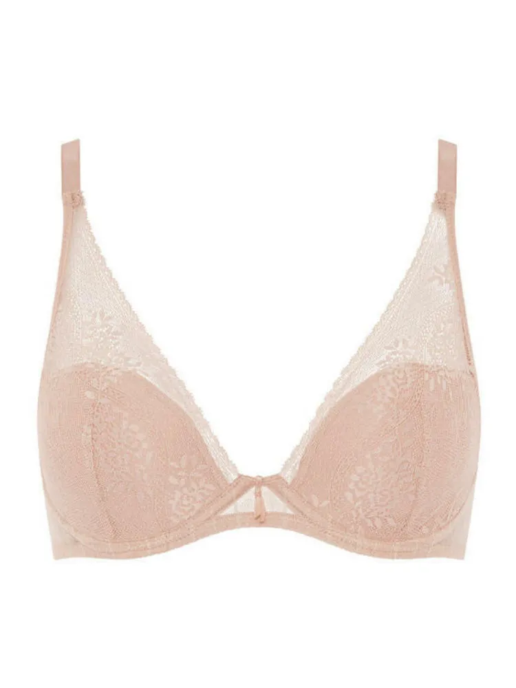 Maddie Plunge T-Shirt Bra - Dusky Pink