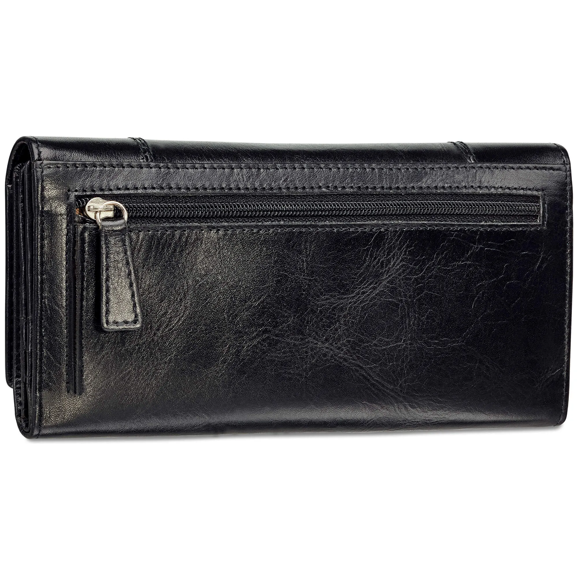 Mancini CASABLANCA Ladies’ RFID Secure Trifold Wallet