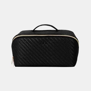 Medium Beauty Bag - Herringbone Licorice