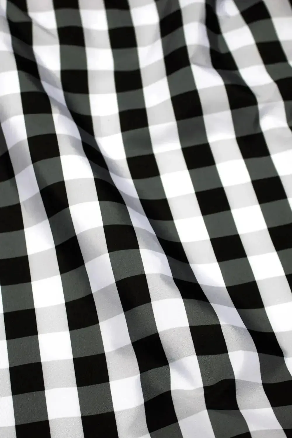 Medium Reusable Bag | Gingham Black & White