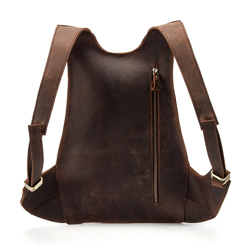 Men's Anti Theft Leather Backpack