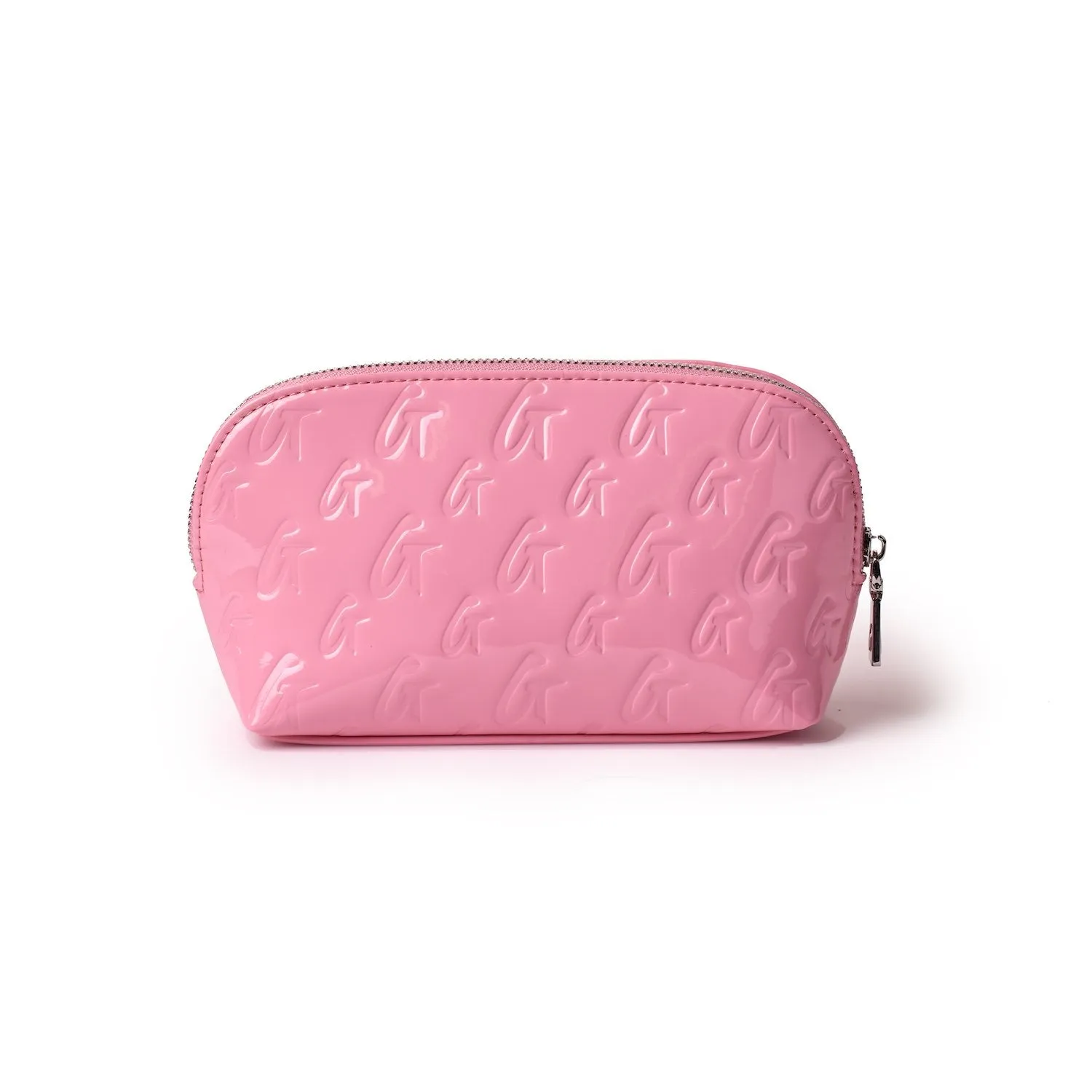 MONOGRAM COSMETIC POUCH - MIRROR PINK