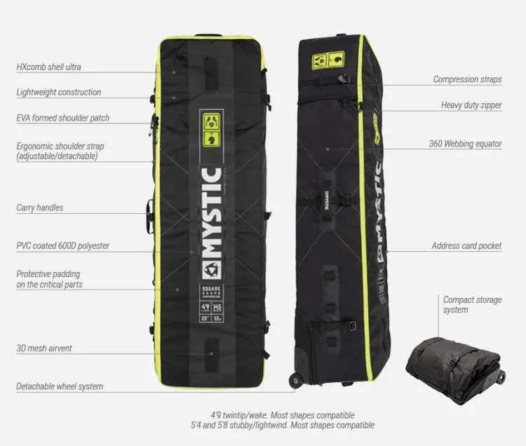 Mystic Elevate Lightweight Square Golf Travel Bag