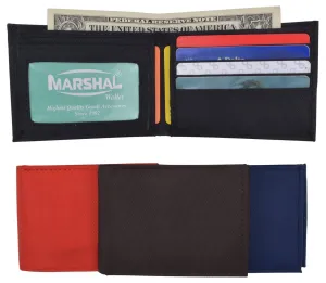 New Nylon Slim Compact Boys ID Card Bifold Wallet