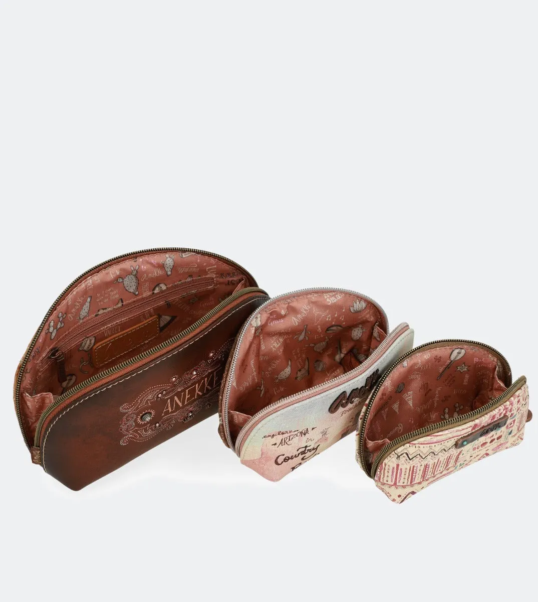 New Western triple toiletry bag