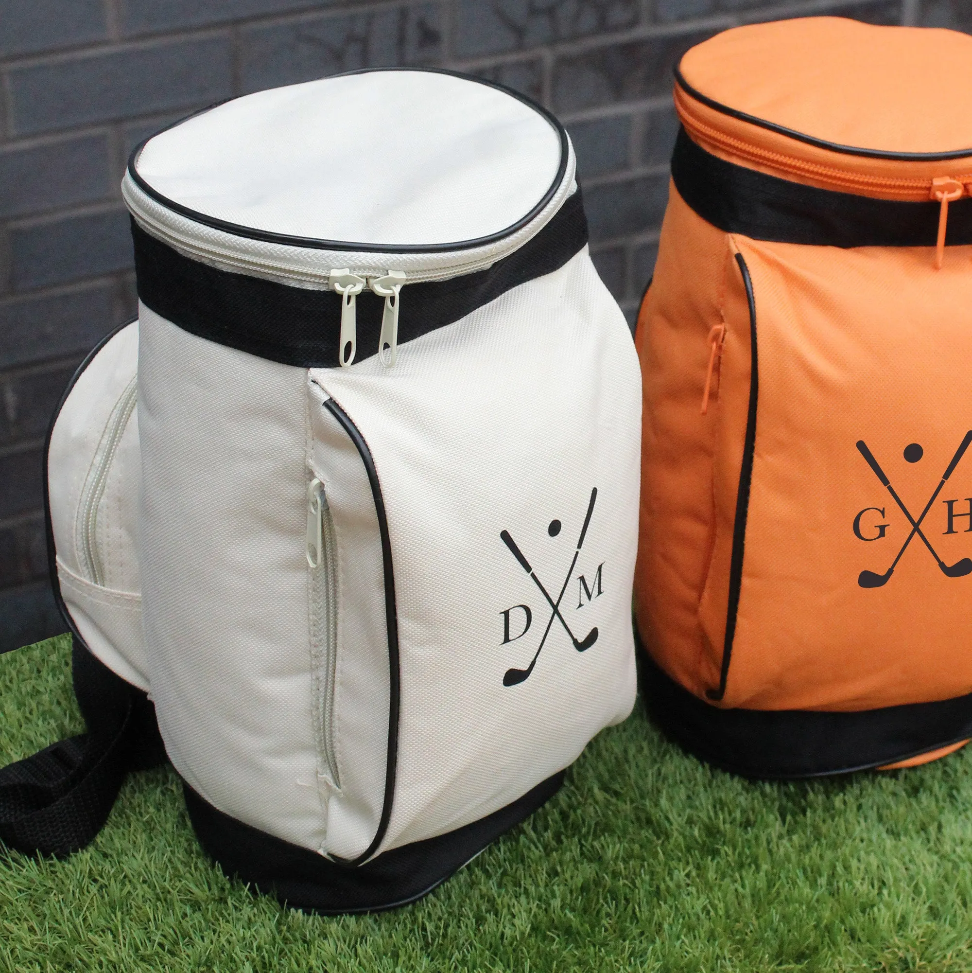 Personalised Golf Caddy Cooler Bag with Initials