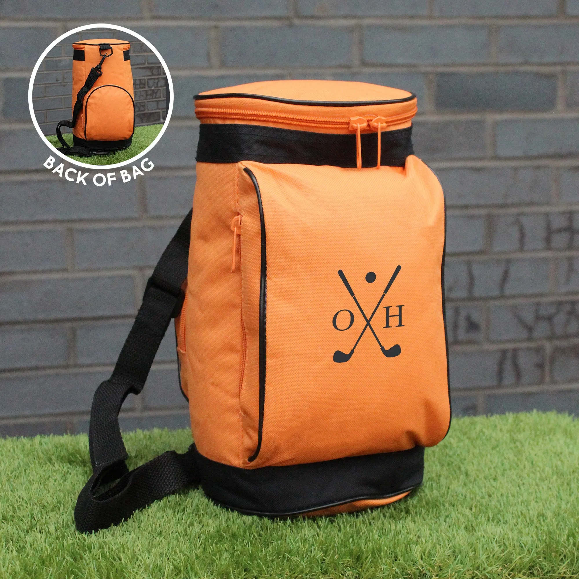 Personalised Golf Caddy Cooler Bag with Initials