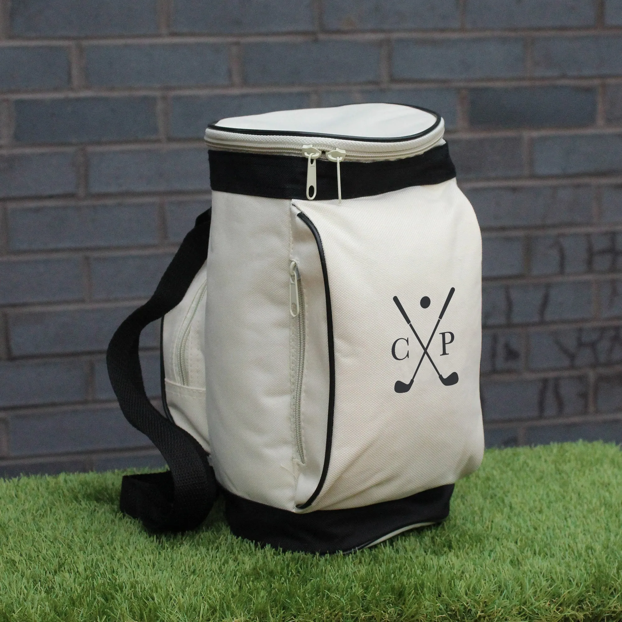 Personalised Golf Caddy Cooler Bag with Initials