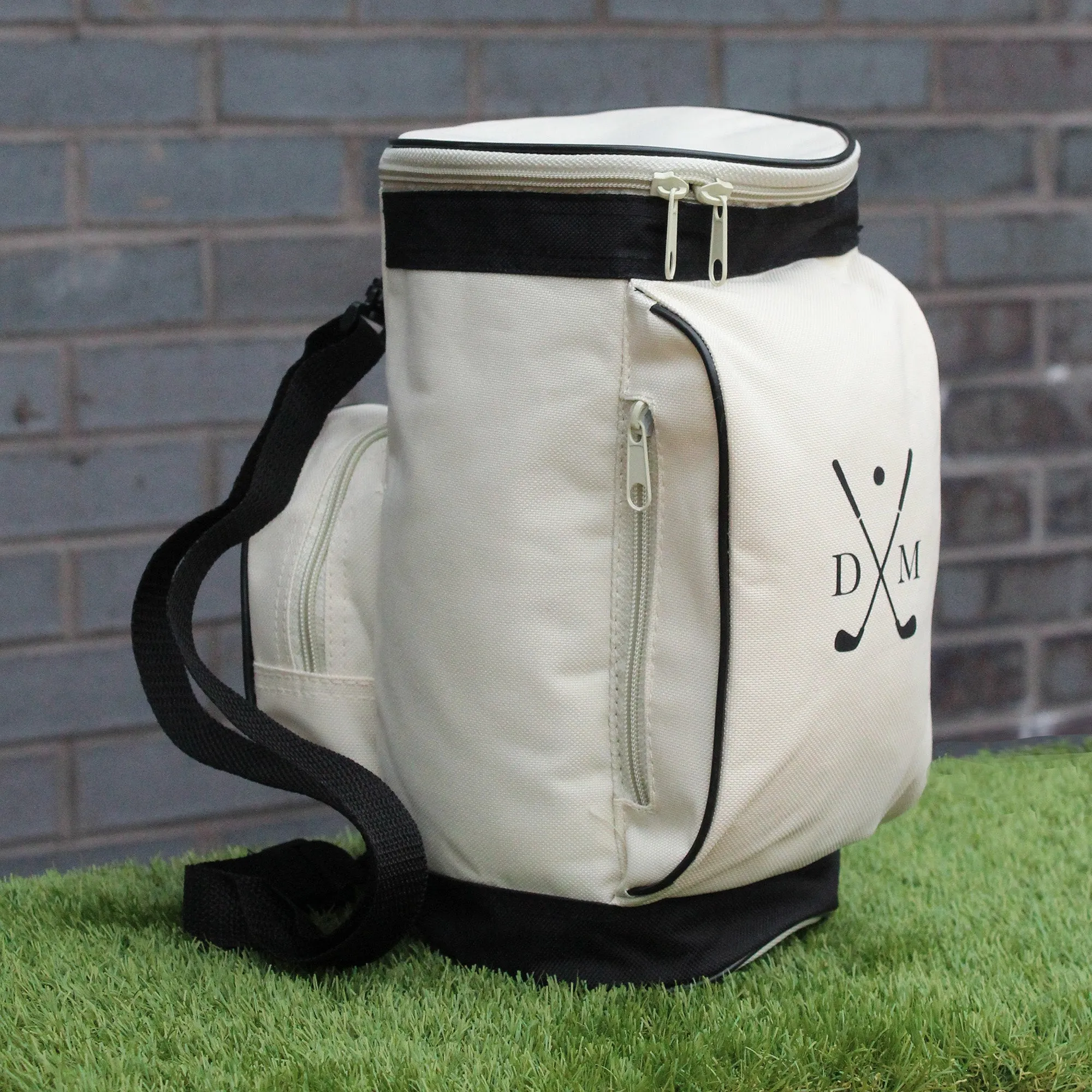 Personalised Golf Caddy Cooler Bag with Initials