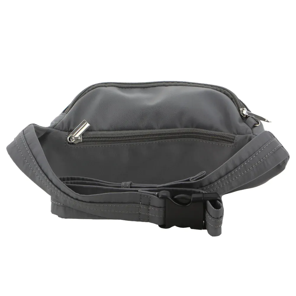 Pierre Cardin Anti-Theft Waist Bag - Grey