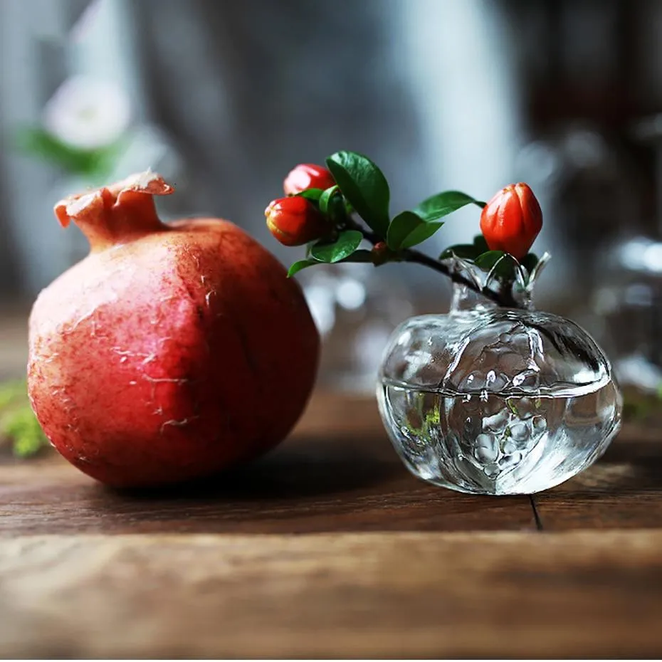 Pomegranate Glass Vase