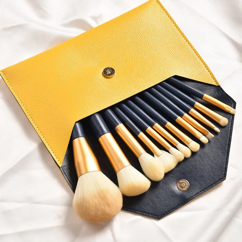 Professional Makeup Brush Set with 12 Basic Mixed Brushes and Brush Bag - Makeup Brush