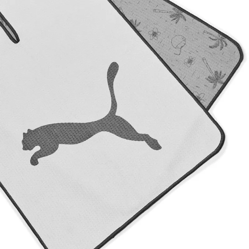 PUMA Microfiber Towel (White/Grey)