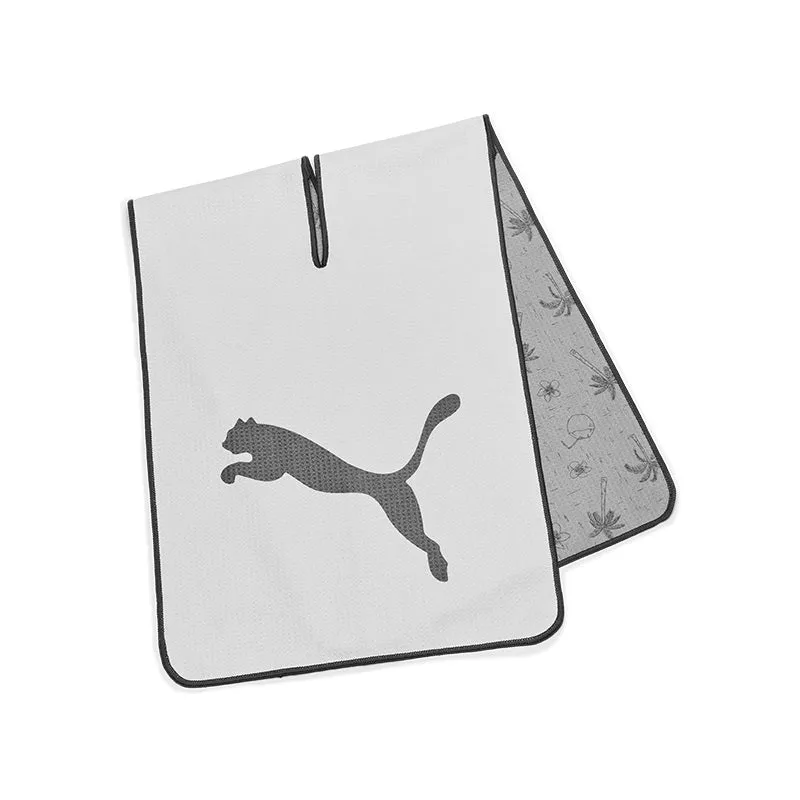 PUMA Microfiber Towel (White/Grey)