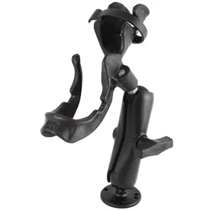 RAM Mount RAM-ROD 2000 Fishing Rod Holder with RAM-ROD Revolution Ratchet/Socket System and Round Flat Surface Base