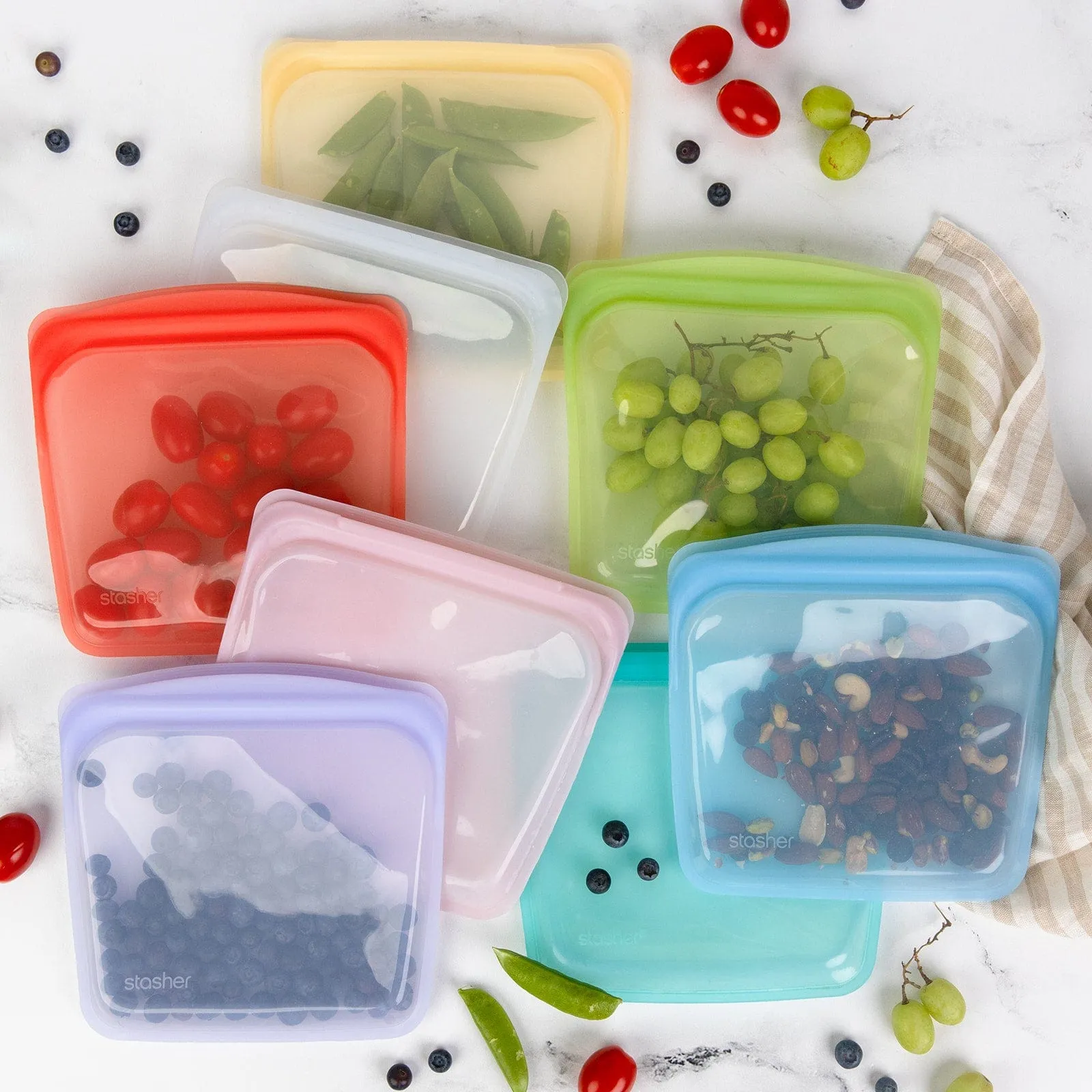 Reusable Silicone Sandwich Bag - 8 Colors