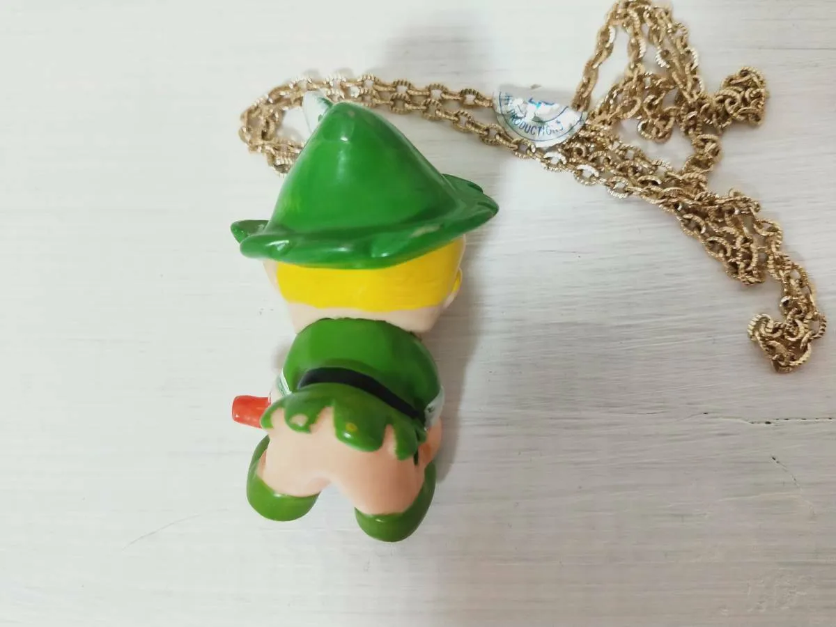 Ribbon Knight Chink Soft Vinyl Pendant Vintage Sofubi Necklace Thing At That Time Figure