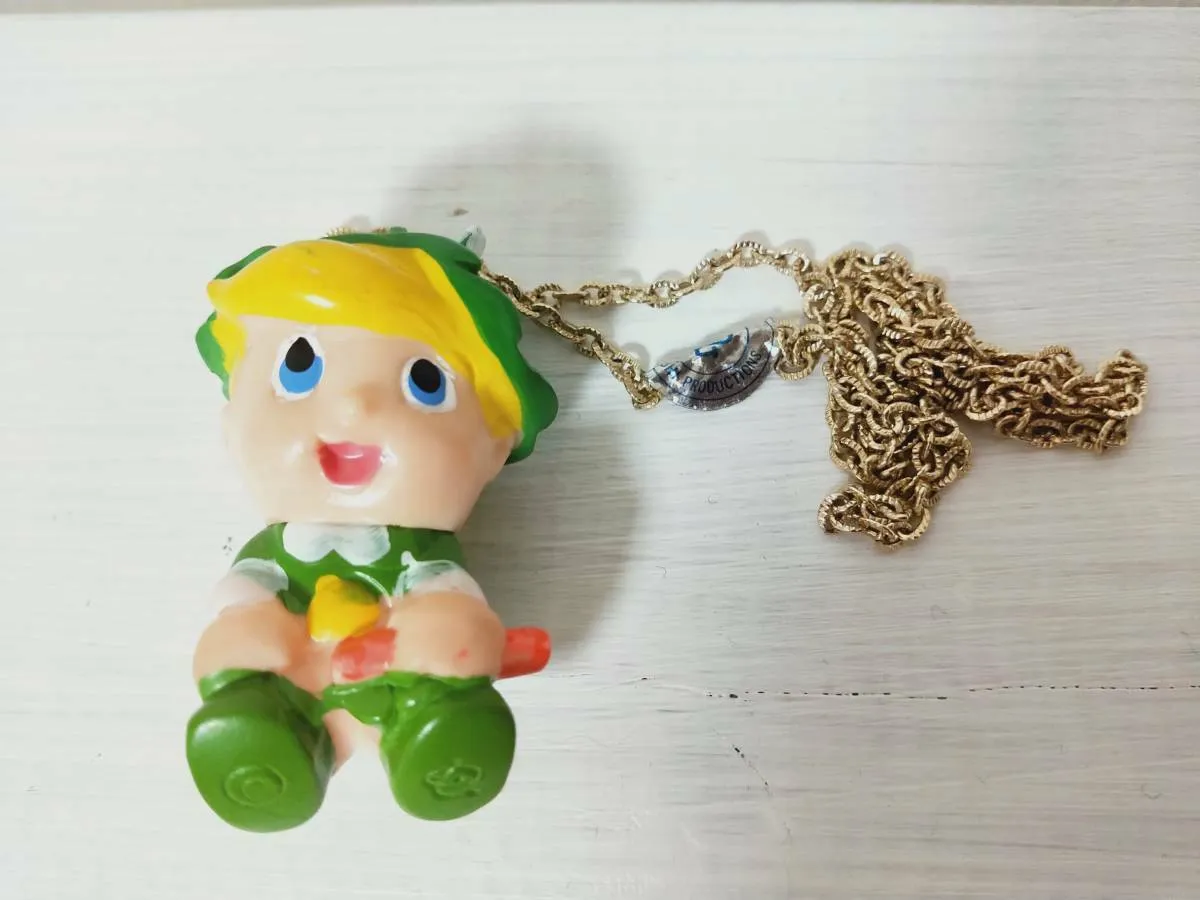 Ribbon Knight Chink Soft Vinyl Pendant Vintage Sofubi Necklace Thing At That Time Figure