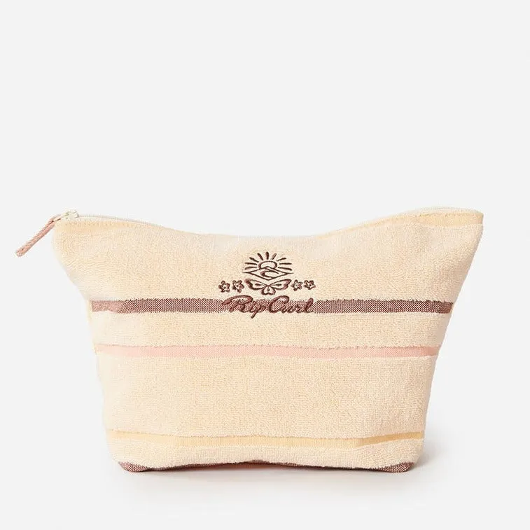 Rip Curl Revival Terry Cosmetic Bag - Peach