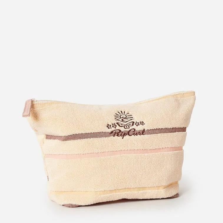 Rip Curl Revival Terry Cosmetic Bag - Peach