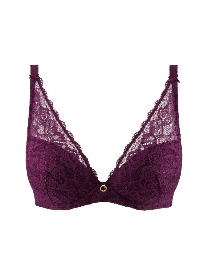 Rosessence Plunge Bra - Berry