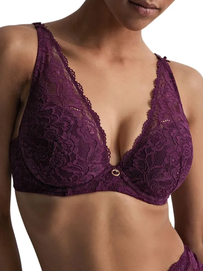 Rosessence Plunge Bra - Berry