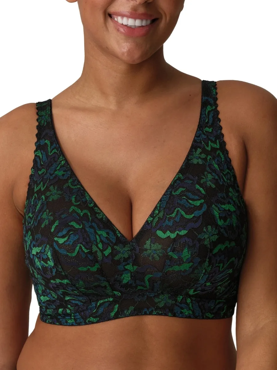 San Angel Wireless Bralette - Peacock Feather