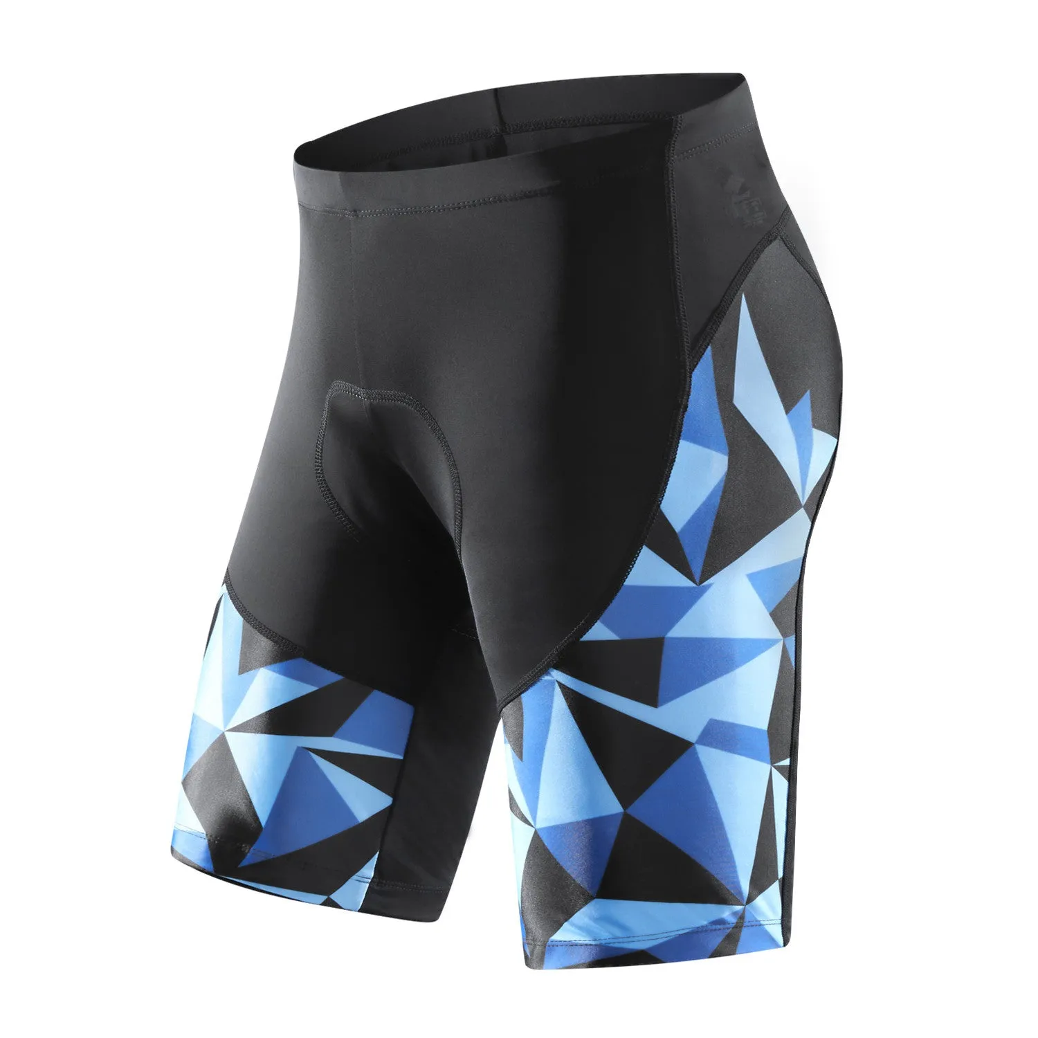 Santic Geometry Blue Men Cycling Shorts