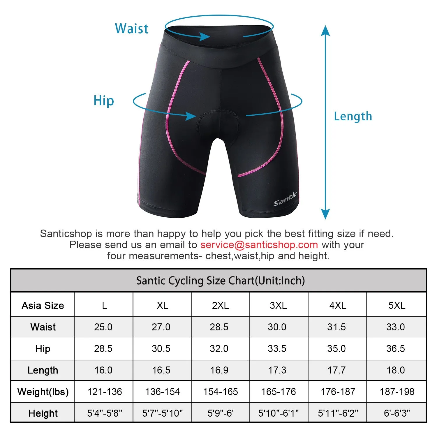 Santic Martha Pink Women Padded Cycling Shorts