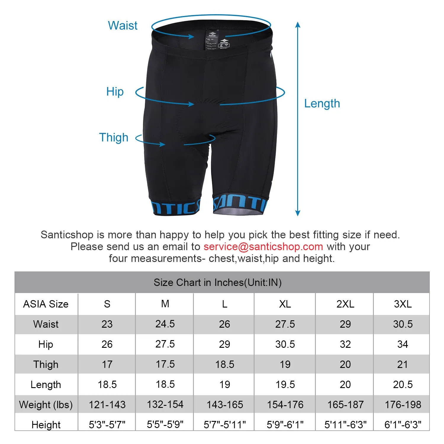 Santic Men Cycling Shorts