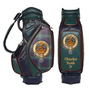 Scottish Tartan and Crest Custom Golf Staff Bag