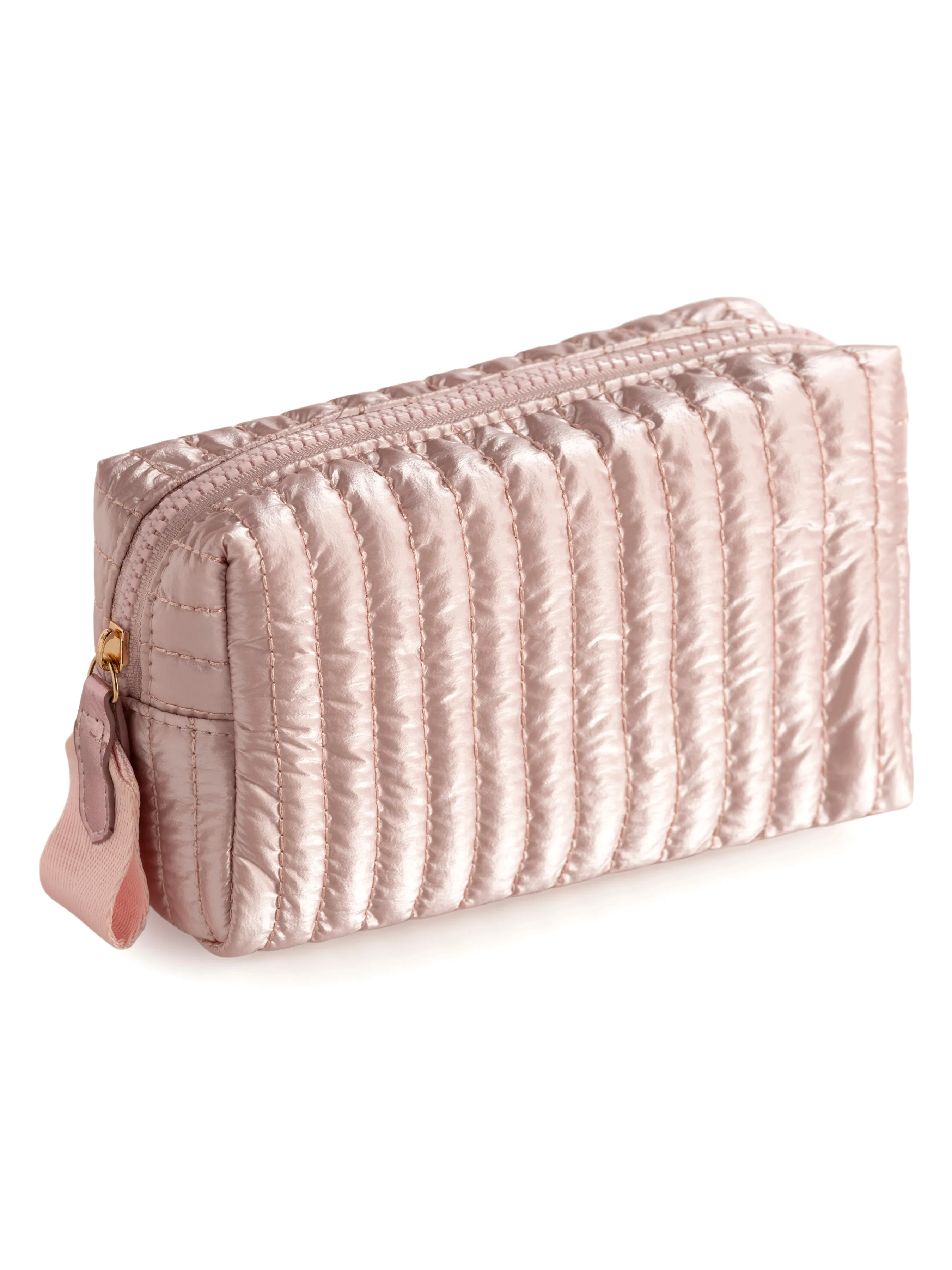 Shiraleah Logan Small Boxy Cosmetic Pouch, Rose