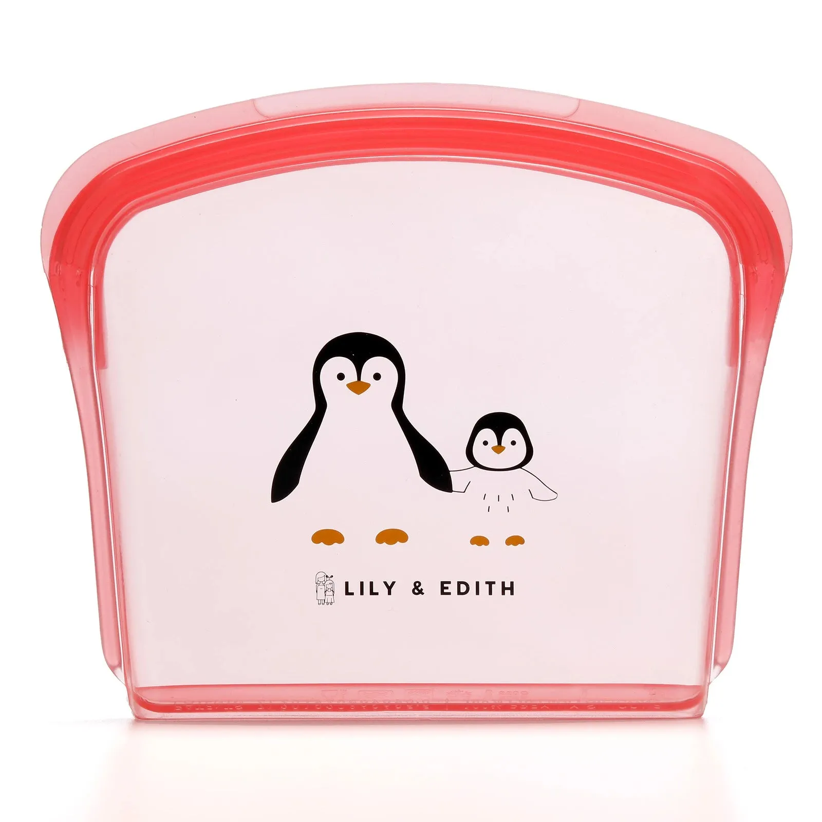 Silicone Reusable Sandwich Bag | Penguin