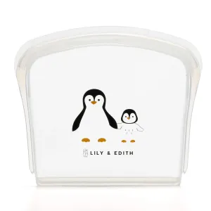 Silicone Reusable Sandwich Bag | Penguin