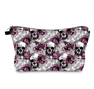 Skull Floral Makeup bag